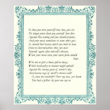 Sonnet # 13 by William Shakespeare Posters