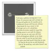 Sonnet # 33 by William Shakespeare Pinback Buttons