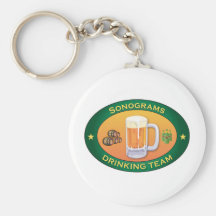 Sonograms Drinking Team Keychains
