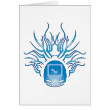 Sonograms Skull Card