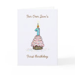 Son's First Birthday Greeting Cards