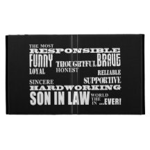 Sons in Law Weddings Birthdays Parties : Qualities iPad Folio Cases
