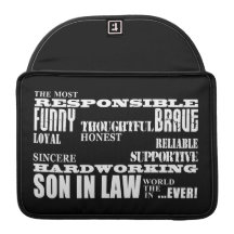Sons in Law Weddings Birthdays Parties : Qualities Sleeve For MacBooks