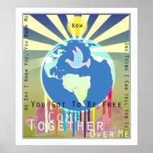 Sony ATV "Come Together" Peace Poster