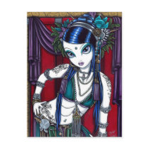 "Sonya" Tribal Fusion Belly Dancer Postcard