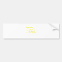 Soon to be Mrs Bumper Stickers