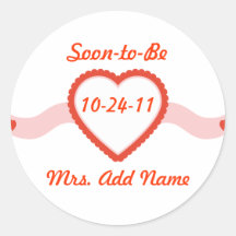 Soon-to-Be Mrs. Stickers and Gifts