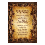 Sophisticated Elegant  western vintage wedding Announcement
