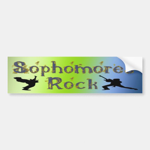 Sophomores Rock - Guitar Players Bumper Sticker