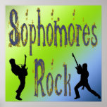 Sophomores Rock - Guitar Players Poster