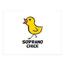 Soprano Chick Postcard