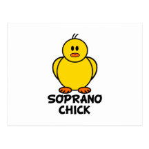 Soprano Chick Postcard