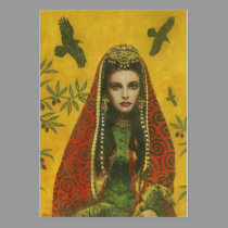 Sorceress ACEO Business Card business cards