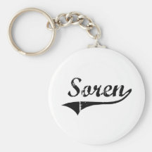 Soren Classic Style Name Keychain