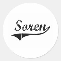 Soren Classic Style Name Stickers