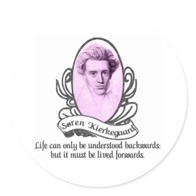Soren Kierkegaard Round Stickers