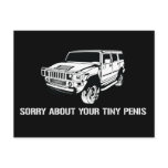 Sorry About Your Tiny Penis Postcard