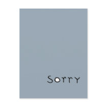 sorry black Postcard