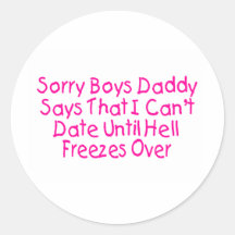 Sorry Boys Stickers
