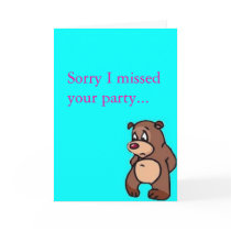 sorry card