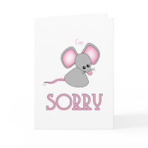 Sorry Forgive Me Cute Sad Little Mouse