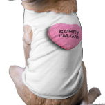 Sorry, I'm Gay pet clothing