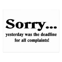 Sorry Postcard