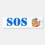 SOS bumper sticker