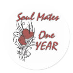 Soul Mates 1 year Stickers