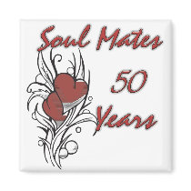 Soul Mates 50 Years Magnet