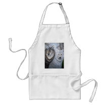 Soul Mates Wolves by Lori Karels Aprons