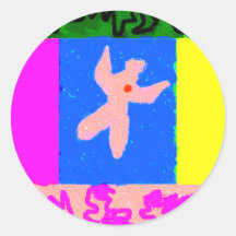 Soul ~ Modern Art ~ Round Sticker