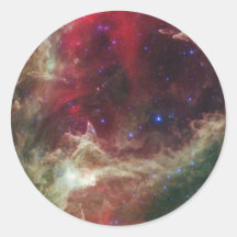 Soul Nebula Round Stickers