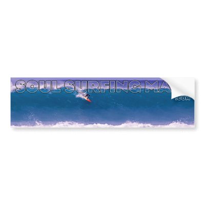 Soul Surfing Maui Sticker Bumper Sticker by mauitime