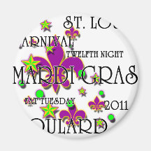 Soulard Mardi Gras 2011 Fridge Magnet