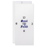 soulfoodclock customized rack card