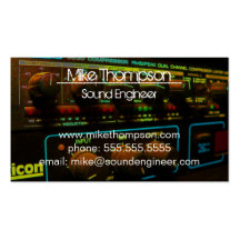 Sound Engineer Business Cards