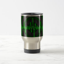 Sound Green Dark travel commuter mug