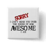 Sound Of Awesome Funny Button Humour