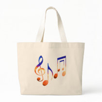 Sound of Music - Dancing Symbols Tote Bag