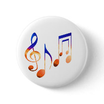 Sound of Music - Dancing Symbols Pinback Buttons