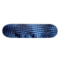 Sound Wave Blue Skateboard