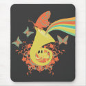 sounds of a horn vector design mousepads