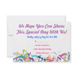 SOUNDS OF THE TORAH Bat Bar Mitzvah Reply Card