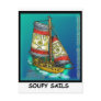 Soup  And Sails Funny Gifts & Collectibles Postcard