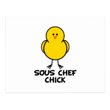 Sous Chef Chick Postcard