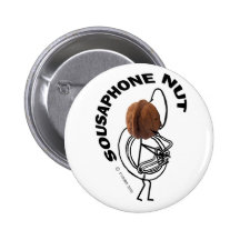 Sousaphone Nut Pinback Button