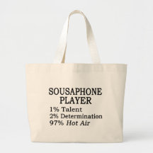 Sousaphone Player Hot Air Canvas Bag
