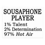 Sousaphone Player Hot Air Post Cards