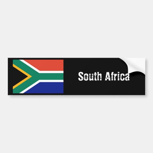 South Africa bumper sticker design 3 Zazzle